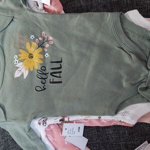 4pk long sleeve girl onsies